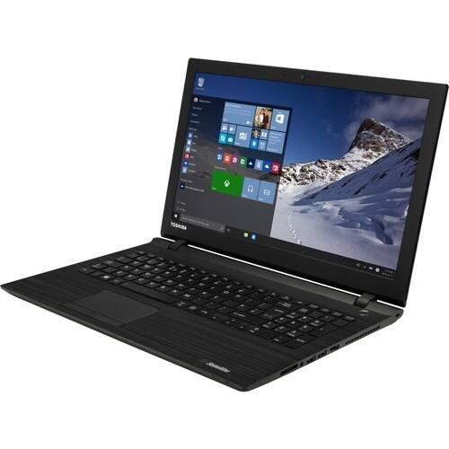 Toshiba - 15.6" Satellite Notebook - 8 GB Memory - 1 TB Hard Drive - Textured Resin in Brushed Black - Larger Front