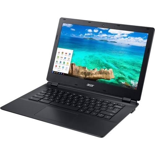 Acer - C810 13.3" Chromebook - NVIDIA Tegra - 4GB Memory - 32GB Flash Storage - Black - Larger Front