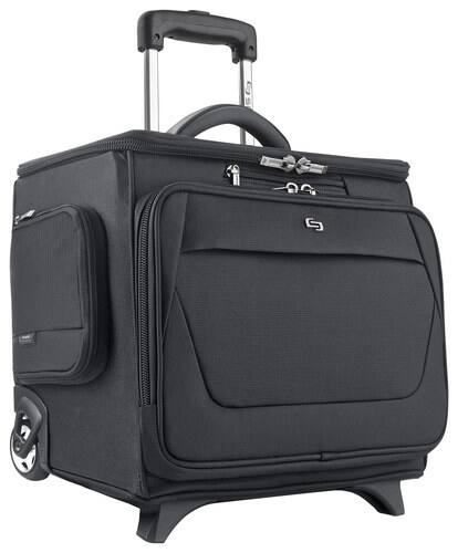 Solo - Classic Rolling Catalog Laptop Case - Black - Larger Front