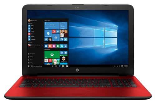HP - 15.6" Touch-Screen Laptop - AMD A6-Series - 4GB Memory - 500GB Hard Drive - Flyer Red - Larger Front