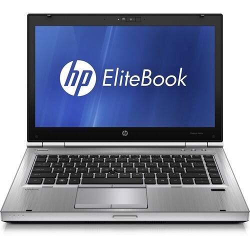 HP - Elitebook 8460p Laptop WEBCAM-Core i5 2.5ghz-2GB DDR3-120GB HDD-DVDRW-Windows 7 Home - Silver - Larger Front