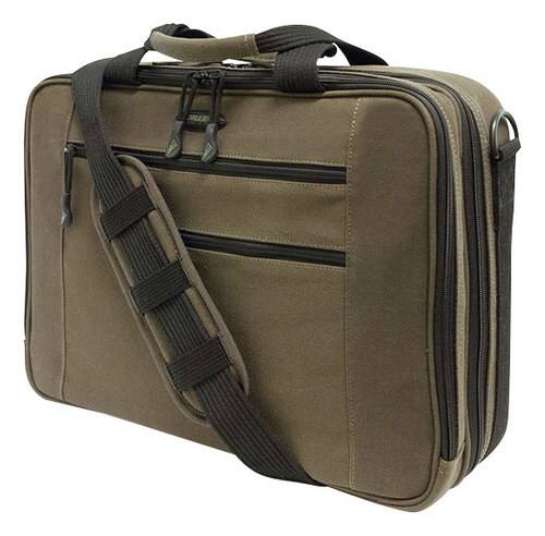 Mobile Edge - Laptop Briefcase - Olive - Larger Front