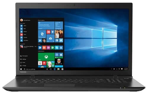 Toshiba - Satellite 17.3" Laptop - AMD A6-Series - 6GB Memory - 750GB Hard Drive - Brushed Black - Larger Front