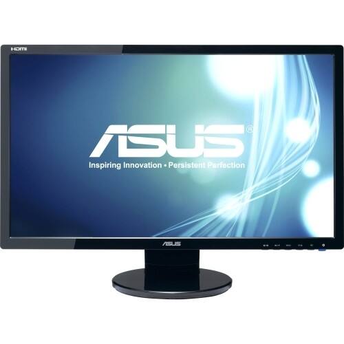 Asus - 23.6" LCD Monitor - Black - Larger Front