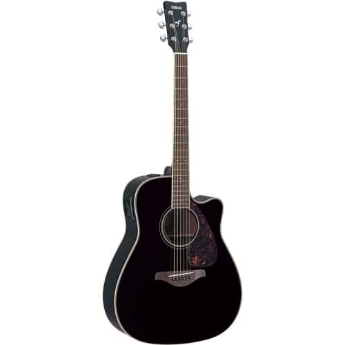 Best Buy Yamaha FGX720SCBL Acoustic Guitar Black FGX720SC