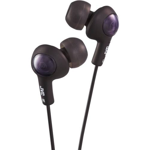 JVC - Gumy Plus HA-FX5-B Earphone - Black - Larger Front