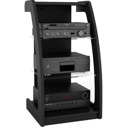 dCOR design - Amara Component Stand in Black Amara Component Stand in Black - Larger Front