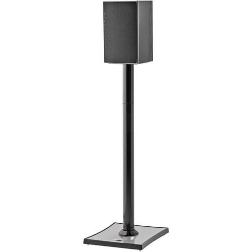 OmniMount - Large Bookshelf Speaker Stand in Black Large Bookshelf Speaker Stand in Black - Larger Front