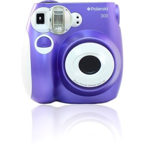 Polaroid - PIC 300 Instant Film Camera - Purple - Larger Front