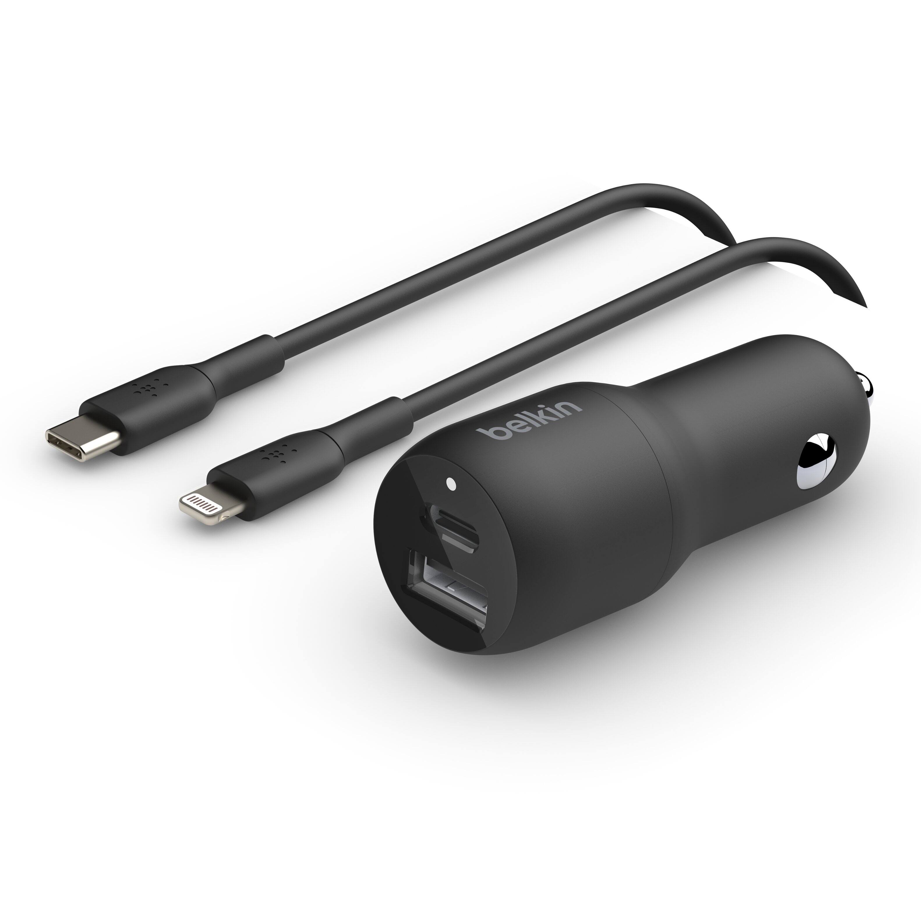 Belkin Boostcharge Dual Car Charger With Pps W With Usb C To