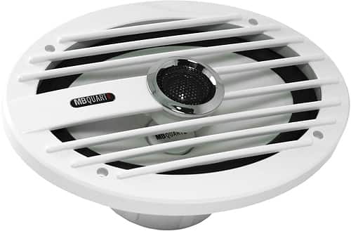 Seawide - Nautic 6" x 9" 2-Way Coaxial Marine Speakers (Pair) - White - Larger Front