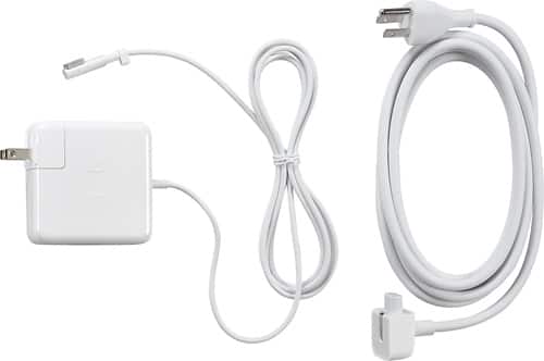 Apple - MagSafe 60W Power Adapter for MacBook® and 13" MacBook® Pro - White - Larger Front