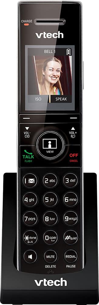 VTech - IS7101 DECT 6.0 Cordless Expansion Handset - Black - AlternateView11 Zoom