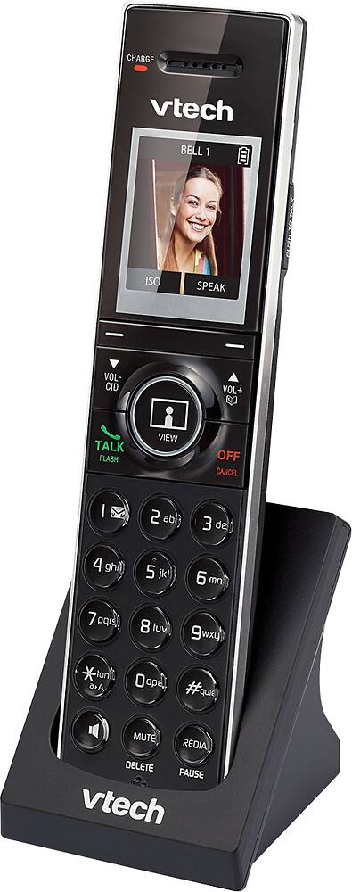VTech - IS7101 DECT 6.0 Cordless Expansion Handset - Black - Left Zoom