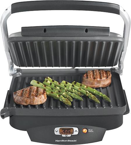 Hamilton Beach - Steak Lover's Indoor Grill - Black - Larger Front