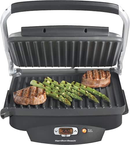Hamilton Beach - Steak Lover's Indoor Grill - Black - Larger Front