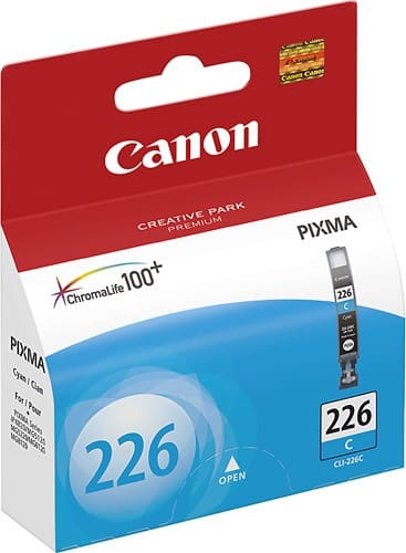 Canon - Ink Cartridge - Cyan Ink Cartridge, 535 Page Yield, Cyan - Cyan - Angle