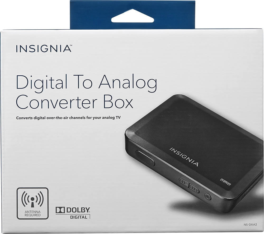 Best Buy Insignia Digital TV Converter Box Black NS DXA2