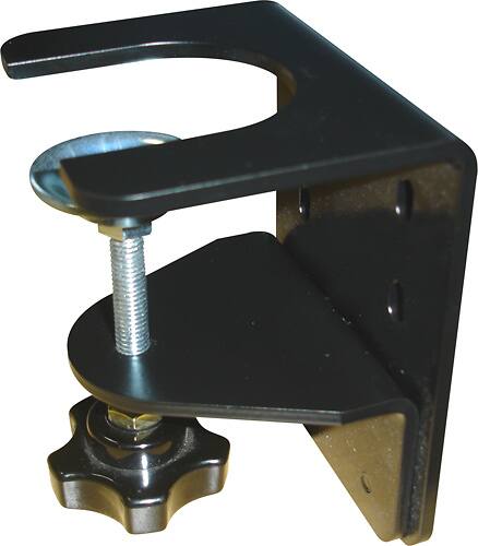 DoubleSight - Desk Clamp for Select DoubleSight Flex Stands - Black - Angle