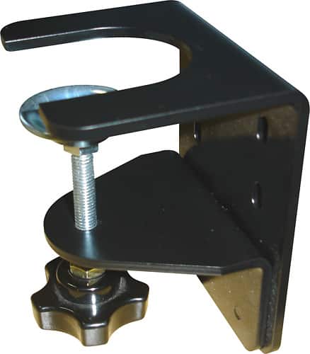 DoubleSight - Desk Clamp for Select DoubleSight Flex Stands - Black - Angle