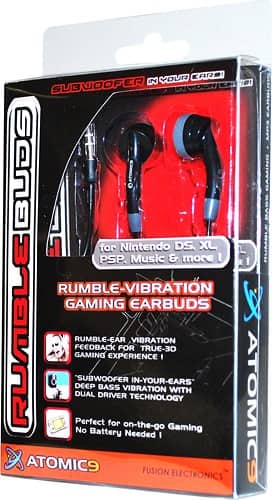 Atomic9 - RumbleBuds - Black - Alternate View 1