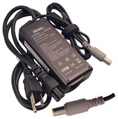DENAQ - AC Power Adapter and Charger for Select IBM Laptops - Black - Larger Front