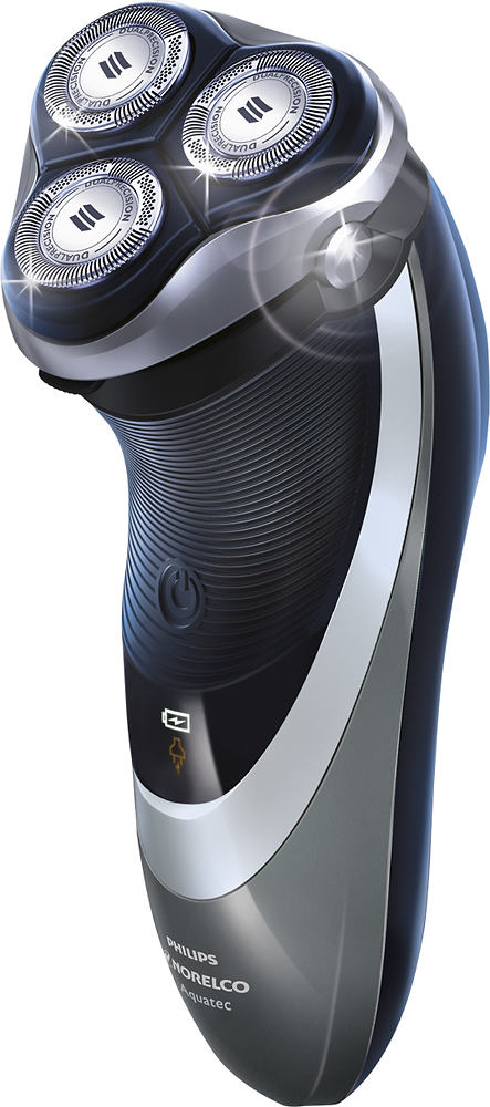 Philips Norelco - 4700 Electric Shaver - Black/Silver - Left Zoom