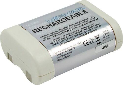 Lenmar - Lithium-Ion Battery for Select Digital Cameras - Ivory - Angle