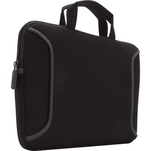 Case Logic - Neoprene Netbook Sleeve - Black - Larger Front