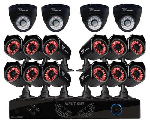 Night Owl 16-Channel 16-Camera Security System with 1TB Hard Drive