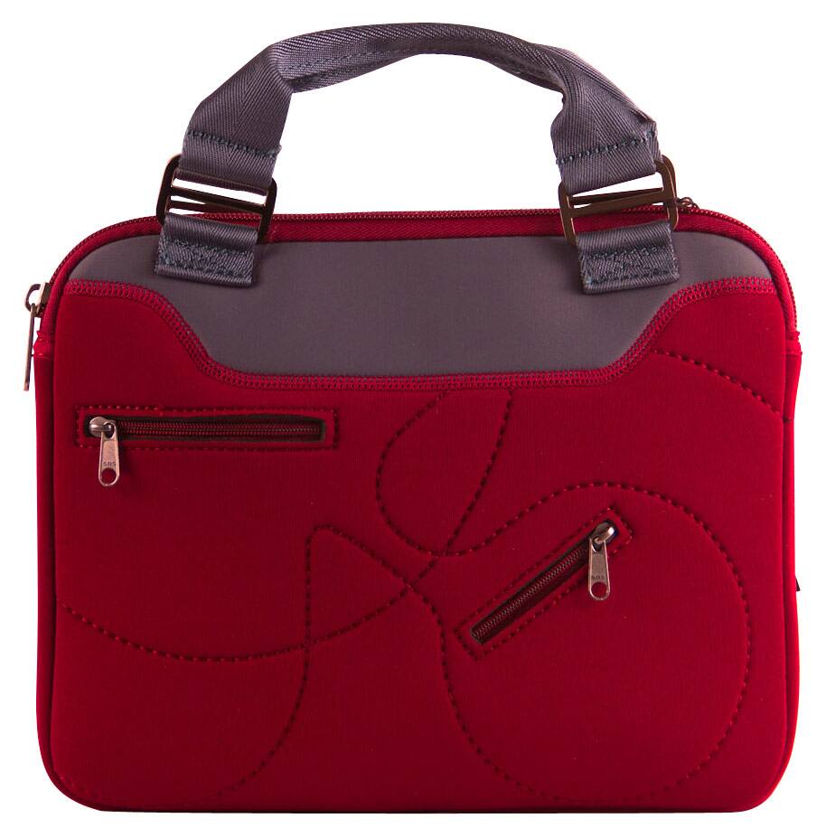 Looptworks - Hoptu 10" Travel Laptop Sleeve - Maroon - Larger Front
