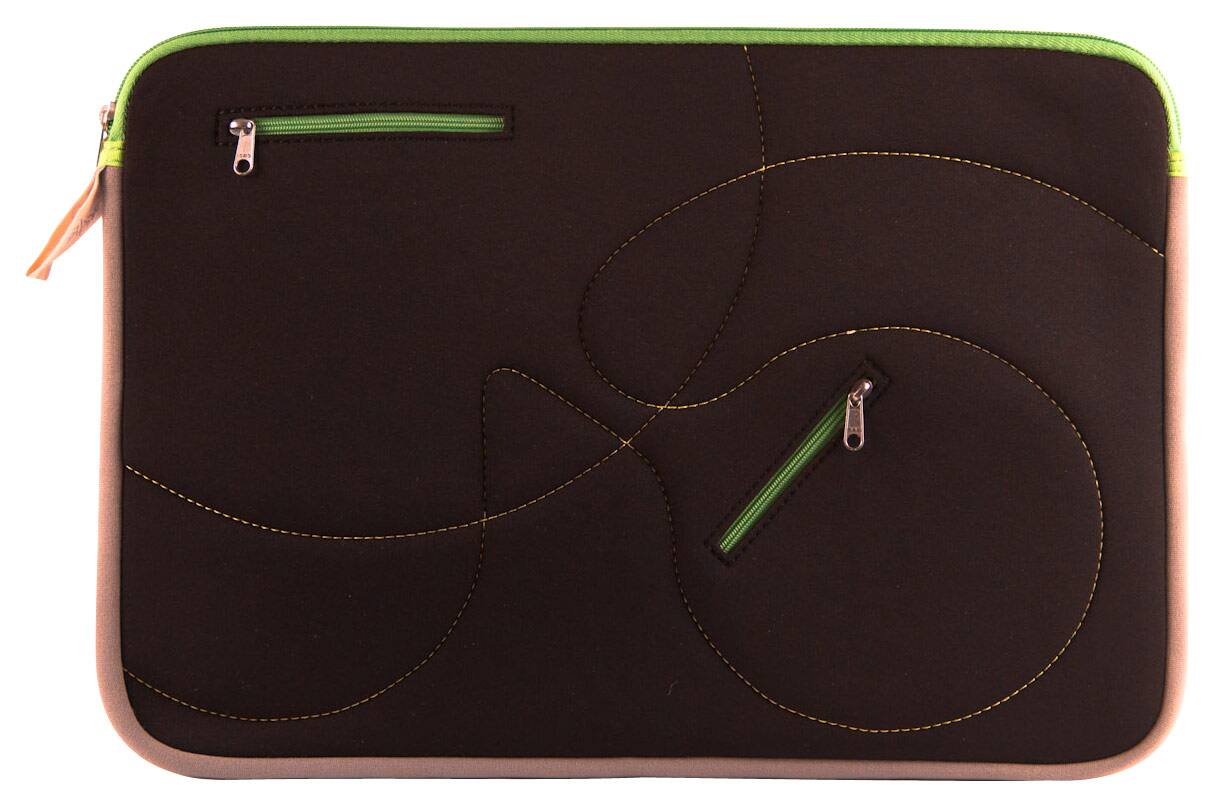 Looptworks - Hoptu 15" Laptop Sleeve - Black/Gray - Larger Front