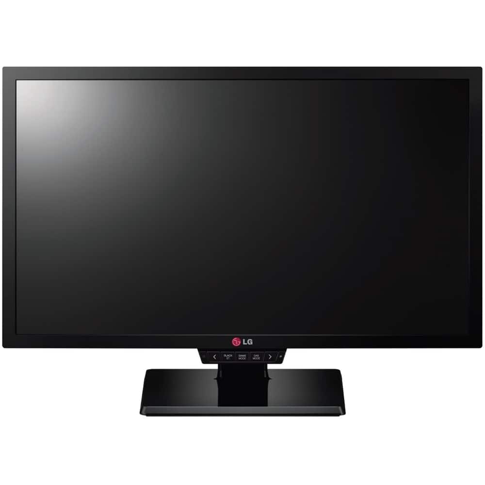LG - 24" LED HD Monitor - Black - Front Zoom