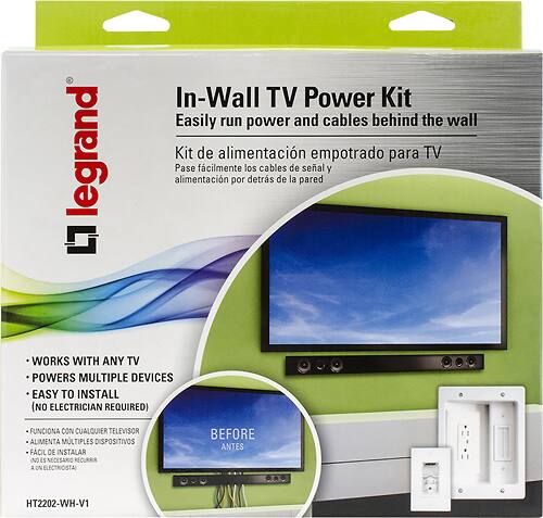 Legrand - In-Wall Power Kit for Flat-Panel TVs - Alternate View 1