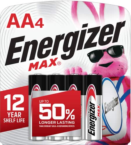 Energizer - MAX Batteries AA (4-Pack) - Larger Front