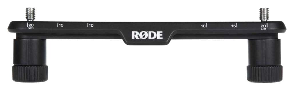RODE - Microphone Stereo-Array Spacing Bar - Black - Larger Front