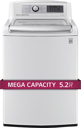 Best Buy Lg Cu Ft Cycle High Efficiency Steam Top Loading