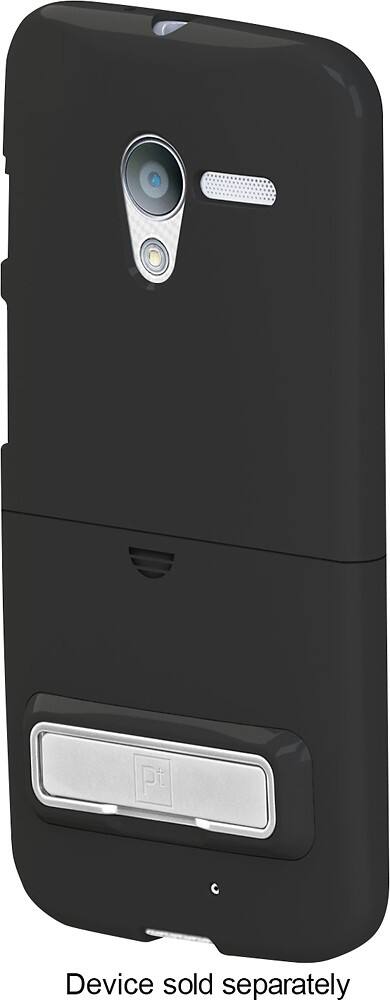 Platinum Series - Kickstand Case with Holster for Motorola Moto X Cell Phones - Black - Front Zoom
