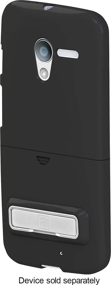 Platinum Series - Kickstand Case with Holster for Motorola Moto X Cell Phones - Black - Front Zoom