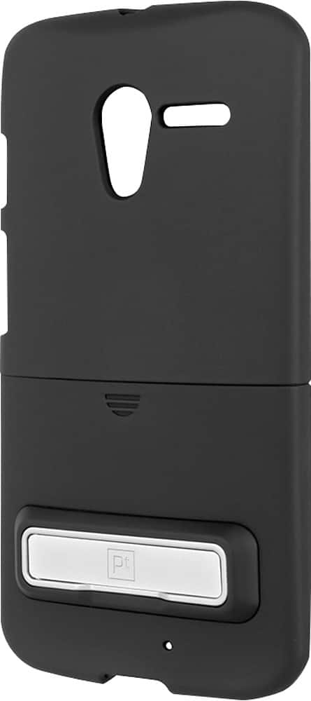 Platinum Series - Kickstand Case with Holster for Motorola Moto X Cell Phones - Black - AlternateView7 Zoom