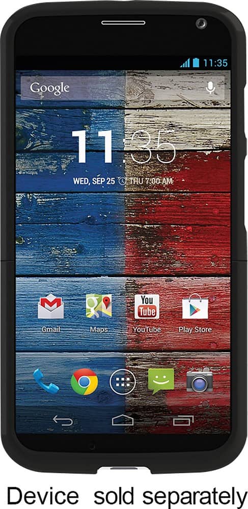 Platinum Series - Case with Holster for Motorola Moto X Cell Phones - Black - AlternateView3 Zoom