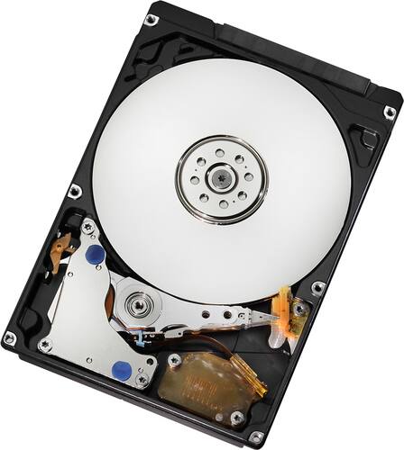 HGST - Travelstar Z7K500 500GB Internal SATA Hard Drive for Laptops (OEM/Bare Drive) - Black/Silver - Larger Front