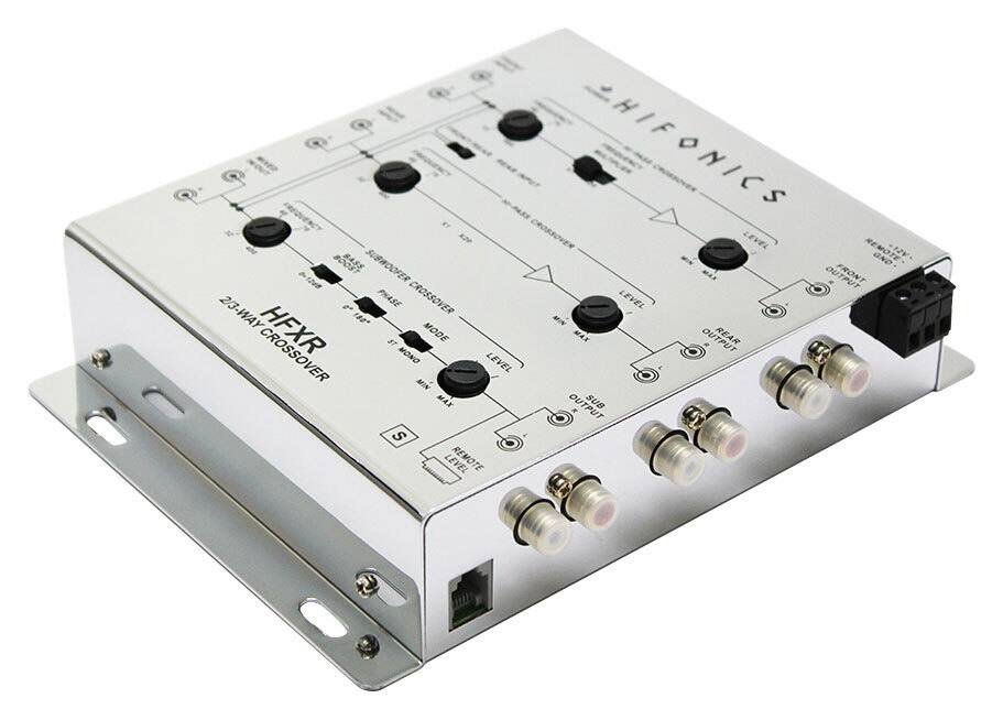 Hifonics - 2- or 4-Channel Electronic Crossover for Select Aftermarket Vehicle Stereo Systems - Black - Alternate View 1