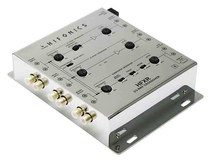 Hifonics - 2- or 4-Channel Electronic Crossover for Select Aftermarket Vehicle Stereo Systems - Black - Alternate View