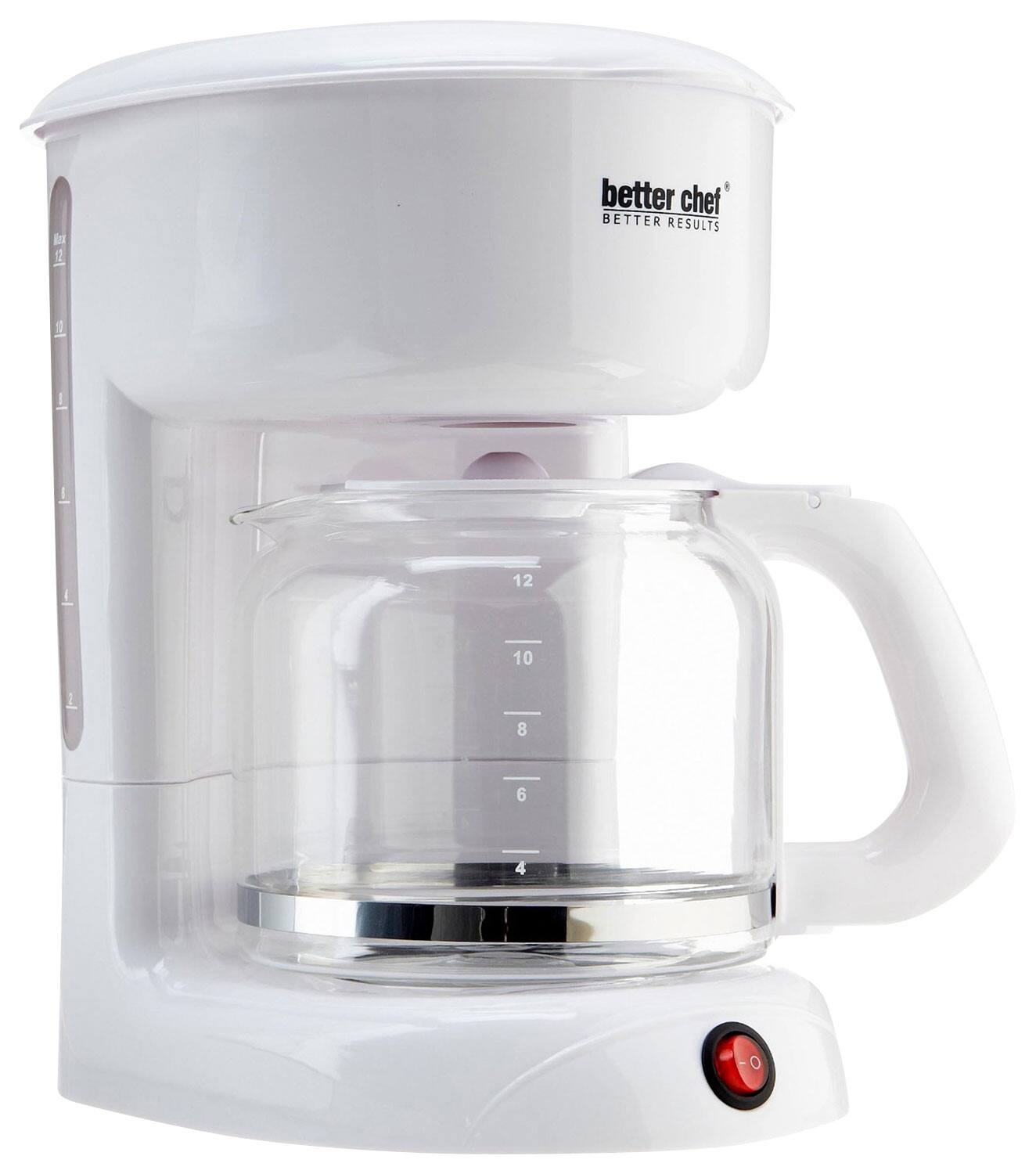 Better Chef - 12-Cup Coffeemaker - White - Angle