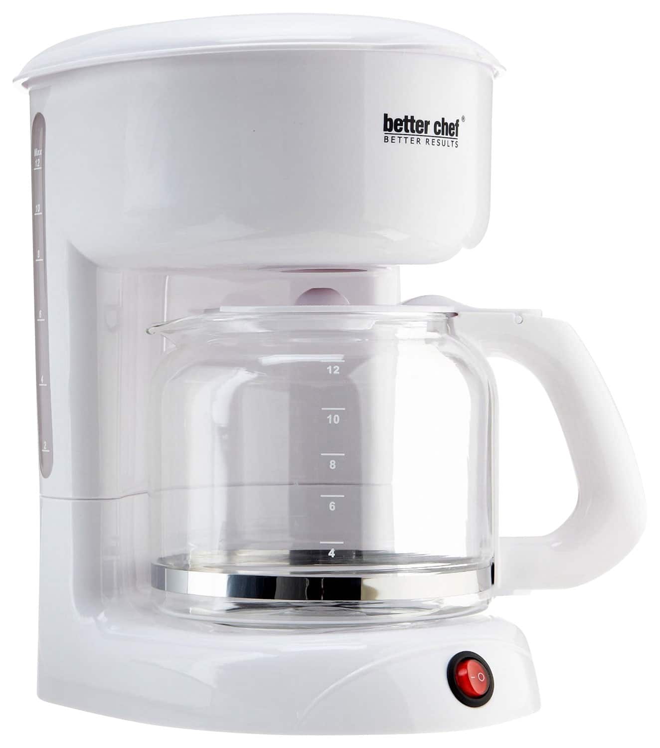 Better Chef - 12-Cup Coffeemaker - White - Angle