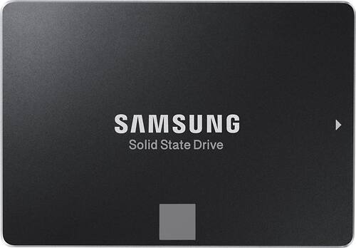 Samsung - 850 EVO 120GB Internal Serial ATA Solid State Drive for Laptops - Black - Larger Front