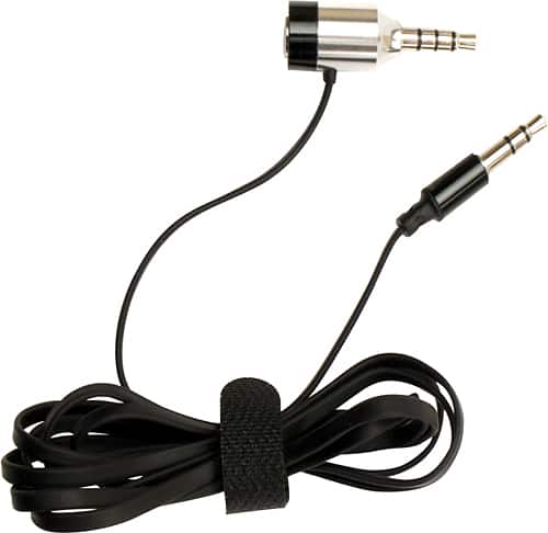 iSimple - CallJax 3.5mm Audio Cable - Black - Larger Front