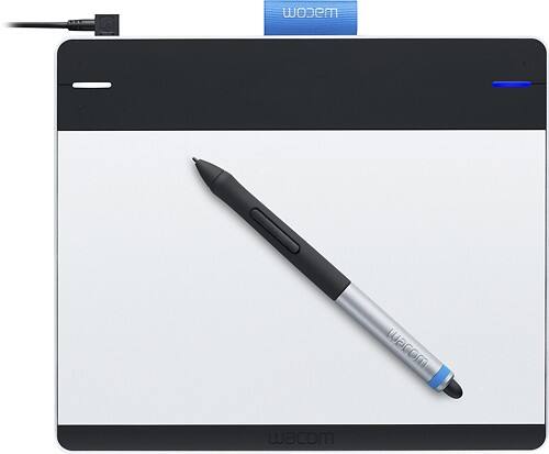 Wacom - Intuos Creative Pen and Small Touch Tablet - Silver/Black ...