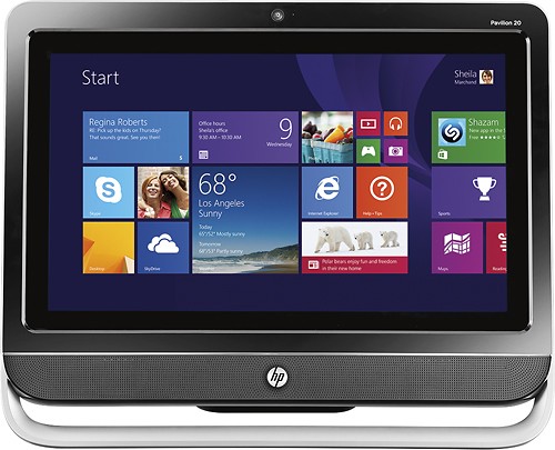 BestBuy.com deals on HP 20-f394 TouchSmart 20-inch Laptop w/AMD Quad-Core, 4GB RAM